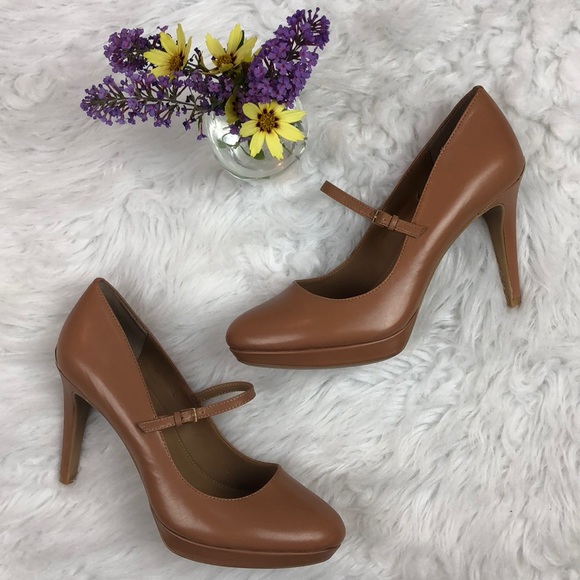 Calvin Klein Shoes - Calvin Klein Sz 9 nude Mary Jane heels